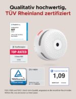 6er Set X-Sense XS01-M Smart Rauchmelder mit SBS50 Hub – EN 14604 zertifiziertes WLAN Sicherheitssystem – Bild 2
