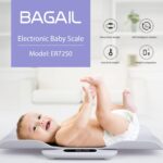 BAGAIL Digitale Babywaage 180 kg – Abnehmbares Tablett & Automatische Sperre für Säuglinge & Erwachsene – Bild 8