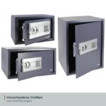 HMF Safe Möbeltresor 31 x 20 cm mit Elektronikschloss – Sicherer Dokumentenschrank für Zuhause & Büro – Bild 7