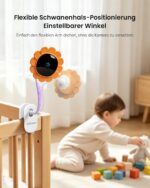 CZEview Babyphone mit 5,5" Monitor & App – Nachtsicht & 2-Wege-Audio für Eltern – Bild 3