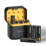 iMuto AA 1.5V Lithium Akkus 8er Set mit Type-C Ladegerät – 3000mWh Hochleistungsbatterien