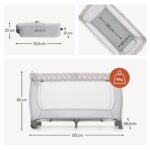 hauck Sleep N Play Center Teddy Grey – Reisebett & Laufstall ab Geburt bis 15 kg – Bild 3