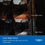 Tapo C510W 2er-Pack WLAN-Überwachungskamera 360° – 2K Outdoor-Kamera mit Farbnachtsicht – Bild 7