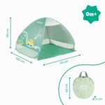 Badabulle Strandmuschel Safari LSF 50+ – Pop-Up Strandzelt mit UV-Schutz für Babys & Kinder – Bild 3