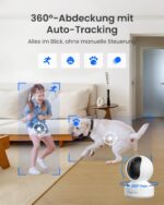 Reolink E1 Pro 5MP WLAN Überwachungskamera mit Auto-Tracking – Intelligente Indoor IP Kamera – Bild 4