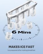 Silonn Mini Eiswürfelmaschine – 12 kg/Tag, Tragbar & Selbstreinigend – Bild 3