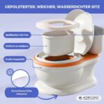 Mobiclinic® ToiKid Kindertöpfchen mit Sound & Toilettenpapier-Fach – für Kleinkinder 1-3 Jahre – Bild 5