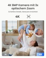 Reolink E1 Zoom 4K PTZ WLAN Überwachungskamera – Innen mit Auto-Tracking & Schreierkennung – Bild 2