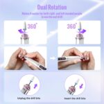 Denabuty Nagelfräser Kabellos 35000 u/min – Professionelles Nail Drill Set mit 13 Aufsätzen – Bild 6