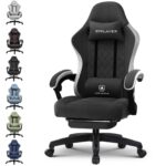 GTPLAYER Gaming Stuhl 150 kg – Ergonomischer Schreibtischstuhl mit Taschenfedern & Stoffoberfläche