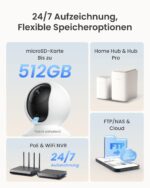 Reolink E1 Pro 5MP WLAN Überwachungskamera mit Auto-Tracking – Intelligente Indoor IP Kamera – Bild 8
