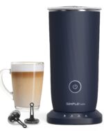 SIMPLETASTE Milchaufschäumer 4-in-1 – Elektrisch für Cappuccino & Latte Dunkelblau