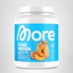 MORE Clear Protein Peach Passionfruit Ice Tea 600g – Whey Isolat Drink Made in Germany – Bild 7
