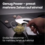 Knoblauchpresse Edelstahl mit Ingwer-Funktion – Kein Schälen nötig | Gourmet Easy – Bild 4
