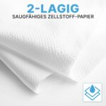 ARNOMED Papierhandtücher 4000er Pack – 2-lagig, ZZ-Falz, 25x23cm, Recycelt – Bild 4