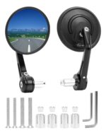 SUPAREE Motorrad Spiegel Universal E-geprüft – 360° drehbar für maximale Sicherheit