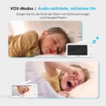 ieGeek Babyphone 1080P mit 5" Display, App & PTZ 355° – Videobabyfon mit Nachtsicht – Bild 6
