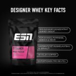 ESN Designer Whey Protein 1 kg Vanilla – 23g Protein pro Portion für Muskelaufbau – Bild 4