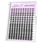 VEYESBEAUTY Wimpern Cluster 5-Sekunden Lashes Manga (8-18mm) – Einfache Wimpernverlängerung