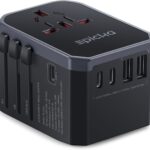 EPICKA Universalreiseadapter TA-105C – 6-in-1 Weltadapter mit 3 USB-C & 2 USB-A
