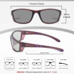 Myiaur Selbsttönende Fahrradbrille Damen Polarisiert – UV400 Sportsonnenbrille – Bild 3