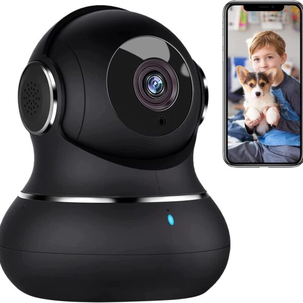 litokam 2K Überwachungskamera 360° Pan/Tilt – Babyphone & Hundekamera mit Bewegungserkennung & Nachtsicht