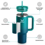 Gedux Thermobecher 1,2L mit Strohhalm – Doppelwandige Vakuumisolierung für unterwegs – Bild 5