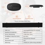 CooSpo H6M Herzfrequenzmesser Brustgurt – Bluetooth & ANT+ für Sport-Apps & Uhren – Bild 6