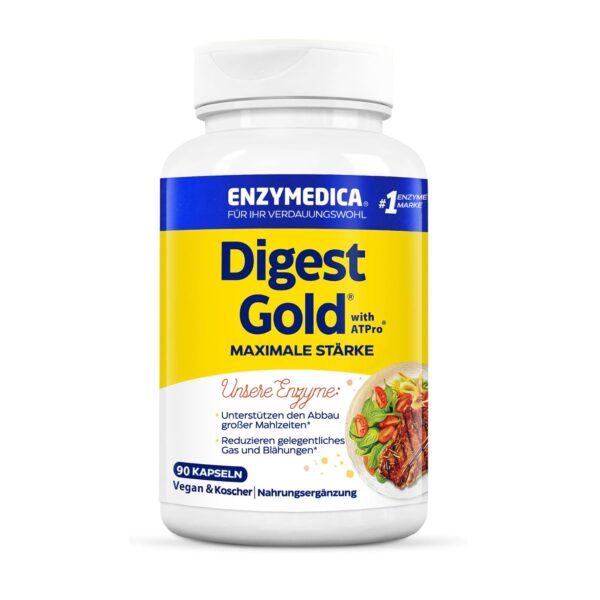 Enzymedica Digest Gold – Verdauungsenzyme für bessere Nährstoffaufnahme, 90 Kapseln