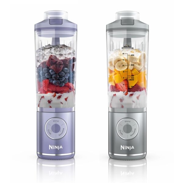 Ninja Blast Max Doppelset – Tragbarer Smoothie Mixer mit starkem Akku für unterwegs