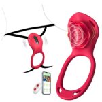 YAWNSHE Rosenblueten Vibrator mit App & Fernbedienung – Klitoris Stimulator fuer Paare