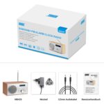 August MB420 DAB+/FM Radiowecker mit Bluetooth – 5W Hi-Fi Holzradio für Küche – Bild 7