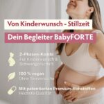 BabyFORTE FolsäurePlus – 180 vegane Kapseln mit 16 Nährstoffen für Kinderwunsch & Schwangerschaft – Bild 2