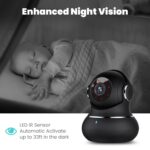 litokam 2K Überwachungskamera 360° Pan/Tilt – Babyphone & Hundekamera mit Bewegungserkennung & Nachtsicht – Bild 4