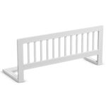 CADANI Bettgitter 90x40 cm – Klappbarer Rausfallschutz aus Massivholz für Babys