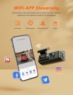 iZEEKER 2,5K WiFi Dashcam – 1440P Auto Kamera mit App-Steuerung & Nachtsicht – Bild 5