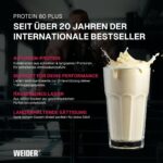 Weider Protein 80 Plus 2kg Vanille – 4-Komponenten Proteinpulver mit 80% Eiweiss – Bild 3