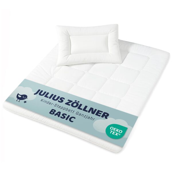 Julius Zöllner Kindersteppbett-Set Basic 100x135 cm – OEKO-TEX zertifiziert