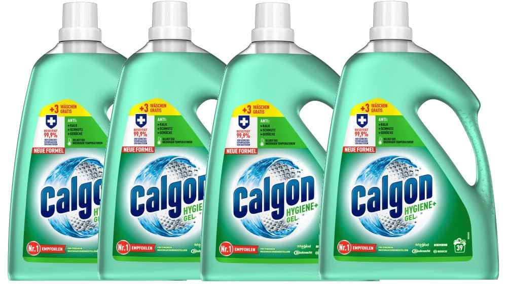 61DbVSeSdPL._SY600_.jpg Calgon Hygiene+ Gel 4x1,8L – Waschmaschinenenthärter mit Antibakterieller Wirkung – Bild 1