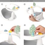 Bebamour Baby Badesitz 6+ Monate – 360° drehbar mit Saugnapf & Spielzeug – Bild 4