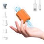 FLEXTAILGEAR Tiny PUMP 2 – Tragbare USB-Luftpumpe mit 5 Düsen für Luftmatratzen & Schwimmringe