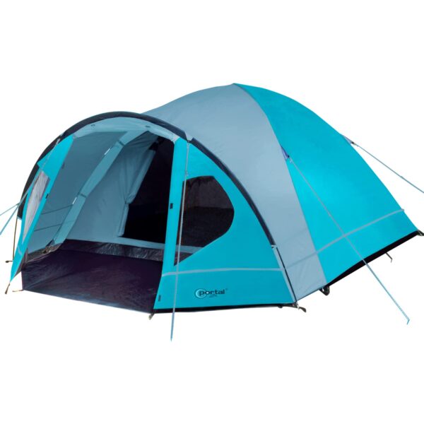 Portal Kuppelzelt 3-4 Personen mit Vorzelt – Wasserdicht 4000mm für Camping & Trekking