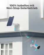 Reolink Argus Eco 3MP Akku-Überwachungskamera mit Solarpanel – Kabellose WLAN Outdoor-Kamera – Bild 4