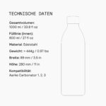 aarke To-Go Bottle 1L Edelstahl Trinkflasche – Vakuumisoliert für 24h Temperaturschutz – Bild 6