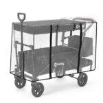 Sekey Bollerwagen Regenschutz 110×60×75 cm – Wasserdicht aus EVA-Material, Faltbar