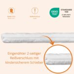 sleepling Laufgittermatratze 100x100 cm – Komfortschaum mit Oeko-TEX für Babys – Bild 3