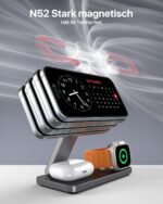 QTlier 3-in-1 Induktive Ladestation mit MagSafe – 20W Schnelllader für iPhone & Apple Watch – Bild 4