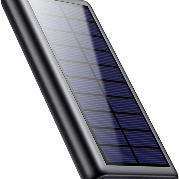 QTshine Solar Powerbank 26800mAh – USB-C Schnellladung mit 3 Ausgängen für iPhone & Samsung