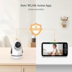 HelloBaby 6-Zoll Video-Babyphone mit Nachtsicht & PTZ-Kamera – WiFi-frei & 35h Akkulaufzeit – Bild 5