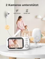 GHB Babyphone mit Kamera 3,5 Zoll – HD-Nachtsicht, VOX-Modus & Gegensprechfunktion – Bild 9